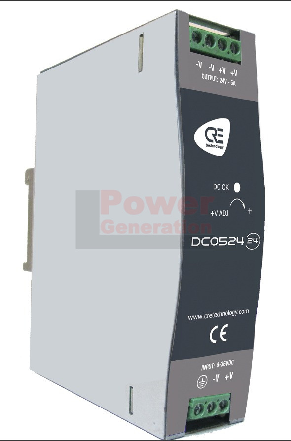 DC0524-24 DC-DC converter 120W, Vin- 16 to 33 VDC, Vout- 24 VDC